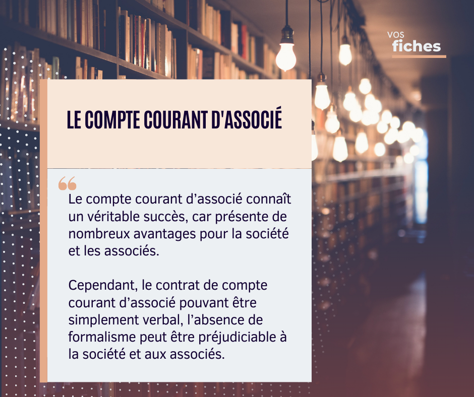 comment récupérer son compte courant d'associé